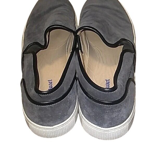 Paul Stuart Sport Gray Suede Slip On Sneakers - Picture 4 of 6